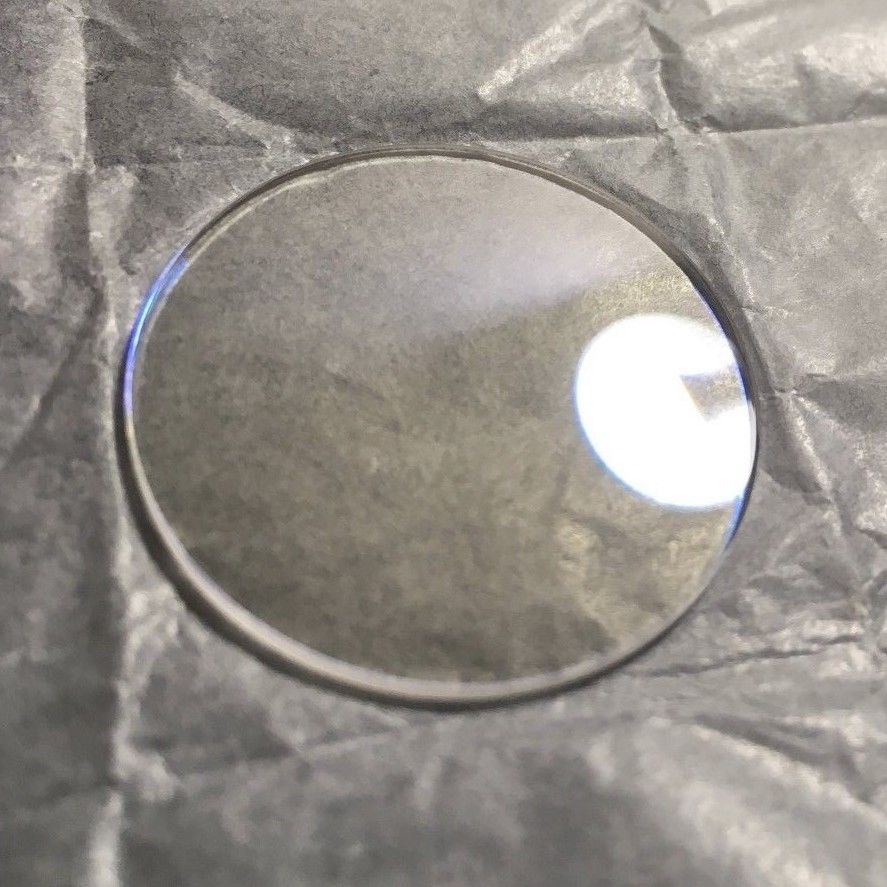 MBI392 – Matte Black 3 o’clock Case + Installed Double Domed Crystal
