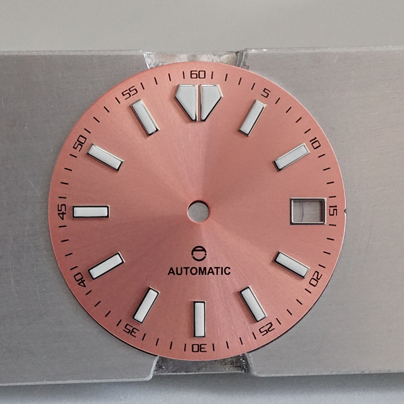 LDOS01 - Salmon Sunburst Dial w/Date Window