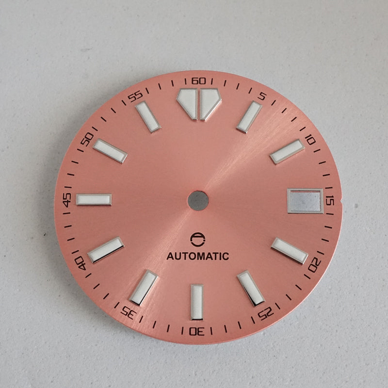 LDOS01 - Salmon Sunburst Dial w/Date Window