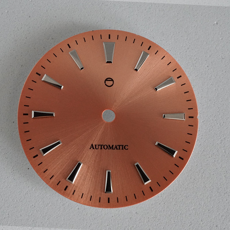 GDOS01 - Salmon Sunburst Dial w/ Polished Indices