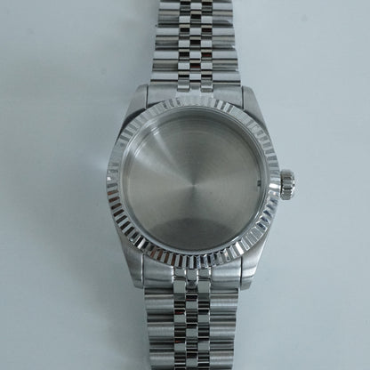 Photo of watch case with bracelet