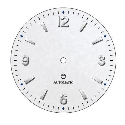 GDXWS1 - White "Snowflake" Textured Dial no Date
