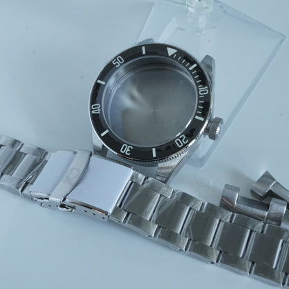 photo of watch case and bracelet