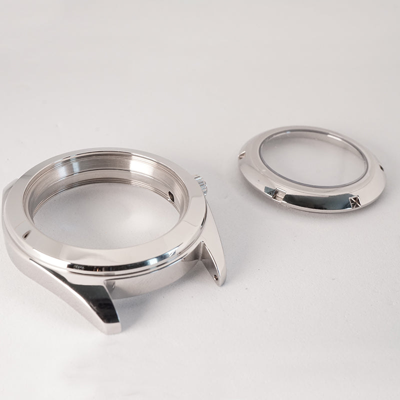 PSI392 – Polished Silver 3 o’clock Case + Installed Double Domed Crystal + Free Bracelet